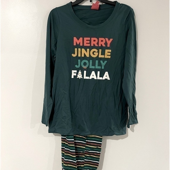 Family Pajamas Matching Womens Merry Jingle Mix It Family Pajama Set M - Picture 6 of 10